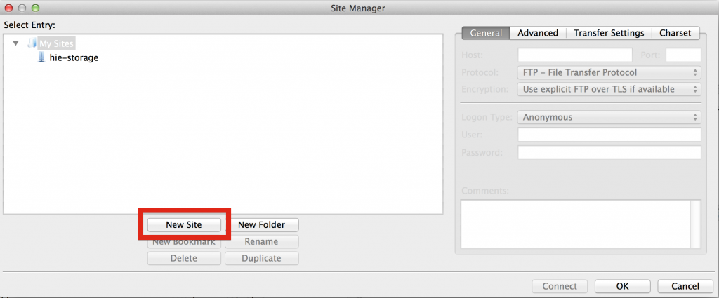 Filezilla_SiteManager